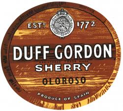 Etiqueta Barrill Duff Gordon Sherry Oloroso