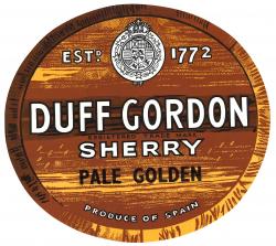 Etiqueta Barrill Duff Gordon Sherry Pale Golden